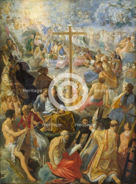The Frankfurt Altarpiece of the Exaltation of the True Cross, 1603-1605. Creator: Adam Elsheimer.