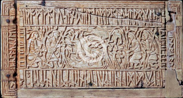 The Franks Casket, Anglo-Saxon, first half of the 8th century. Artist: Unknown