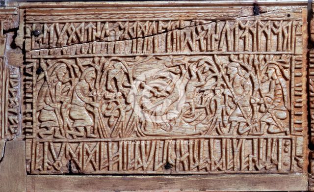 The Franks Casket, Anglo-Saxon, first half of the 8th century. Artist: Unknown
