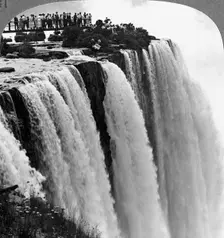 The Frail Foot Bridge Niagara Falls, Canada.Artist: Realistic Travels Publishers