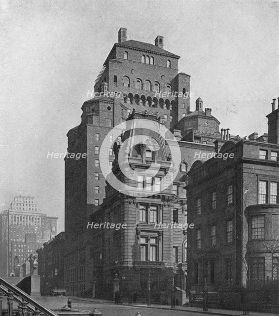 The Fraternity Clubs Building from Madison Avenue, New York City, 1924. Artist: Unknown.