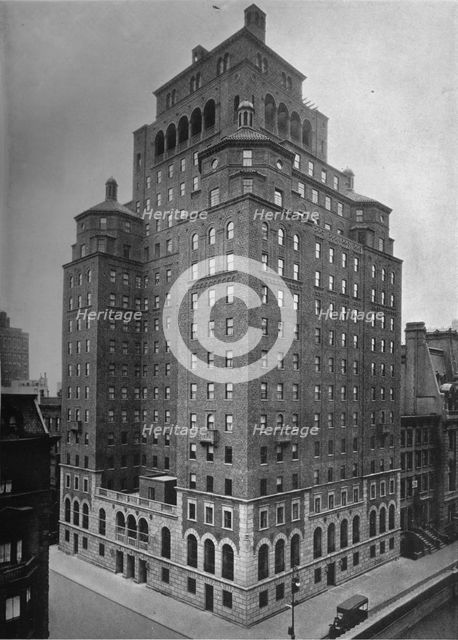 The Fraternity Clubs Building, New York City, 1924. Artist: Unknown.