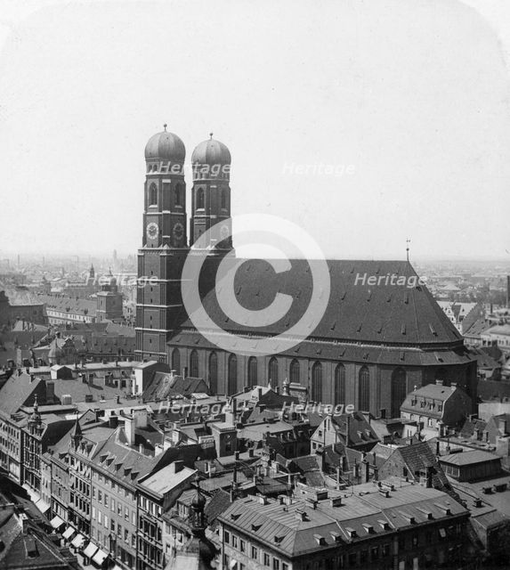 The Frauenkirche, Munich, Germany, c1900.Artist: Wurthle & Sons