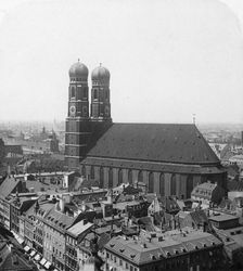 The Frauenkirche, Munich, Germany, c1900.Artist: Wurthle & Sons