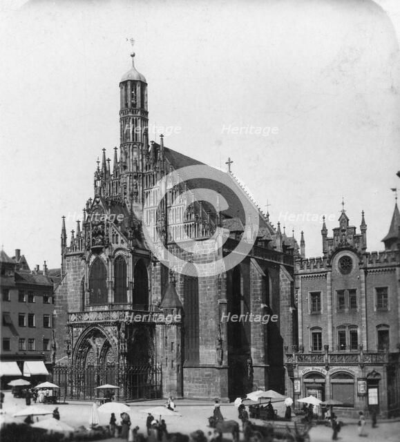 The Frauenkirche, Nuremberg, Bavaria, Germany, c1900.Artist: Wurthle & Sons