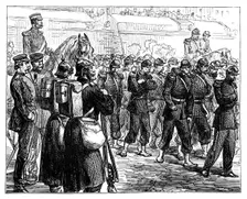 The French Troops leaving Metz, c1870
