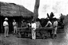 The French Aggressions in West Africa: scenes in the Royal Niger Company's Territory, 1898. Creator: Charles Forbes Harford-Battersby
