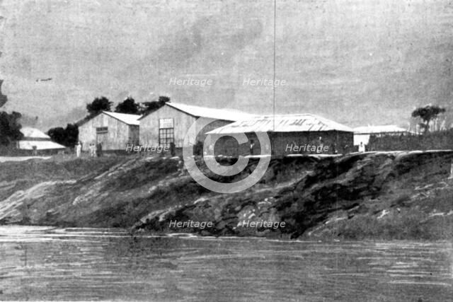 The French Aggressions in West Africa: scenes in the Royal Niger Company's Territory, 1898. Creator: Charles Forbes Harford-Battersby.