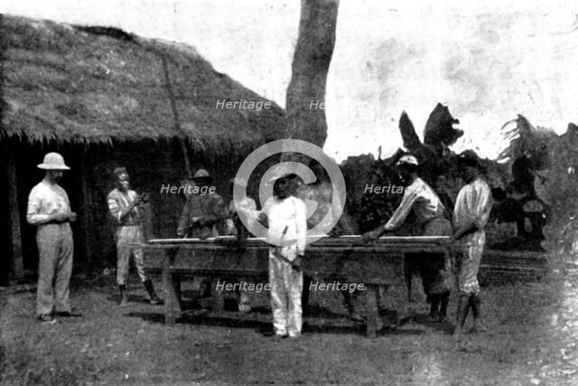 The French Aggressions in West Africa: scenes in the Royal Niger Company's Territory, 1898. Creator: Charles Forbes Harford-Battersby.