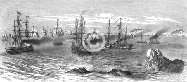 'The French and English Fleets approaching the Aland Islands', 1854. Creator: Unknown.