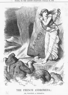 The French Andromeda; or, wanted, a Perseus 1883. Creator: Joseph Swain