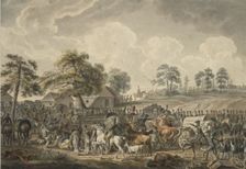 The French Army crossing the Daugava River on July 24, 1812, Mid 1820s. Artist: Adam, Albrecht (1786-1862)