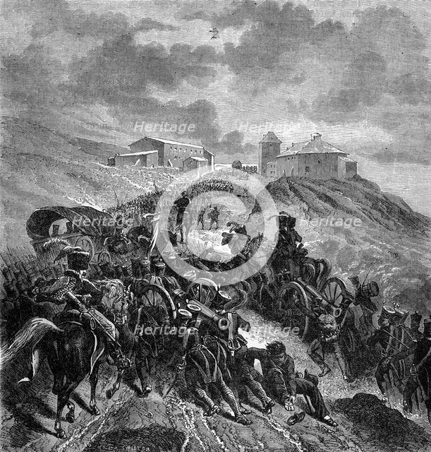 The French army crossing the Sierra Guadarrama, Spain, 22nd-24th September 1808 (1882-1884). Artist: Unknown