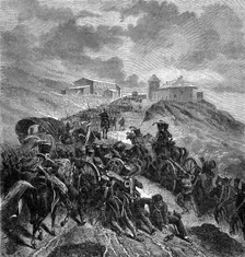 The French army crossing the Sierra Guadarrama, Spain, 22nd-24th September 1808 (1882-1884)