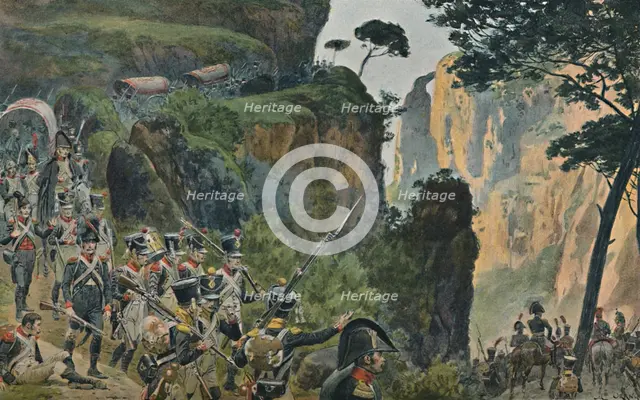 'The French Army in the Mountains of Portugal', 1896. Artist: Unknown.