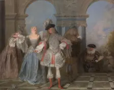 The French Comedians, ca. 1720. Creator: Jean-Antoine Watteau