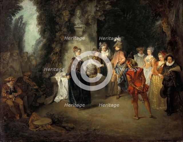 The French Comedy, after 1716. Artist: Watteau, Jean Antoine (1684-1721)