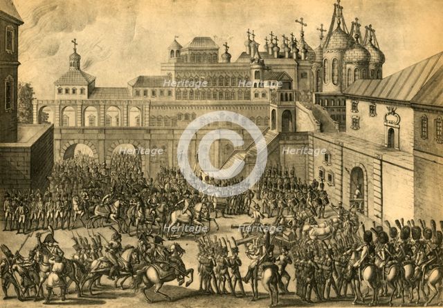 The French enter the city of Moscow, September 1812, (1921). Creator: Unknown.