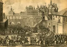 The French enter the city of Moscow, September 1812, (1921). Creator: Unknown