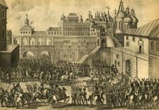 The French enter the city of Moscow, September 1812, (1921). Creator: Unknown