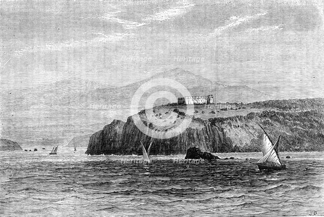 The French Expedition to Tunis: fort on the mainland, opposite Tabarka, 1881. Creator: Unknown.