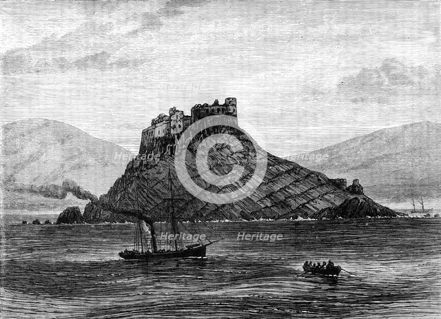 The French Expedition to Tunis: the Island and Fort of Tabarka, 1881. Creator: Unknown.