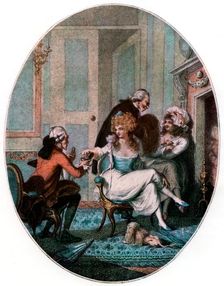The French Fireside 1905.Artist: Charles Tomkins