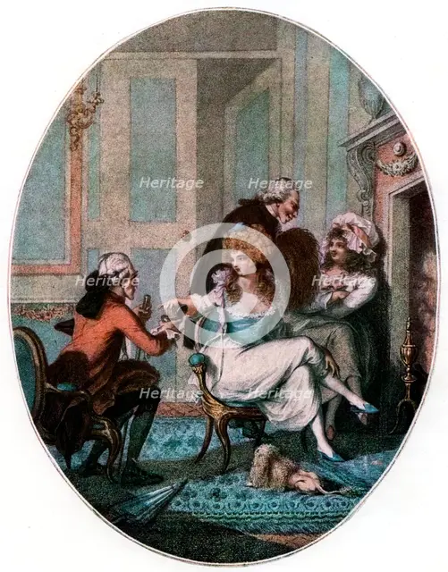 'The French Fireside', 1905.Artist: Charles Tomkins