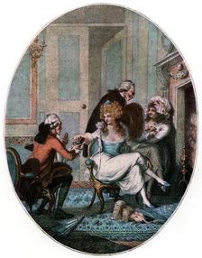 The French Fireside 1905.Artist: Charles Tomkins