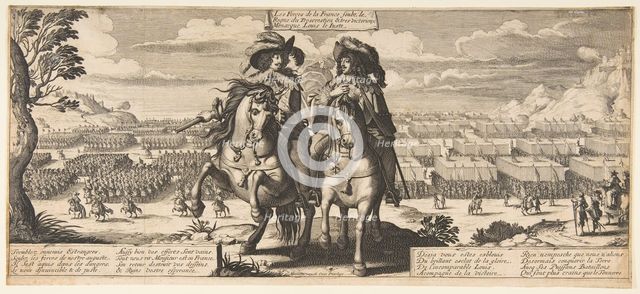 The French Forces: Louis XIII and Gaston d'Orléans, ca. 1630. Creator: Abraham Bosse.