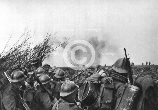 The French front line at Douaumont, Verdun, France, 25 February 1916. Artist: Unknown