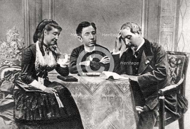 The French Imperial Family in exile, Chislehurst, Kent, 1871-1873. Artist: Unknown