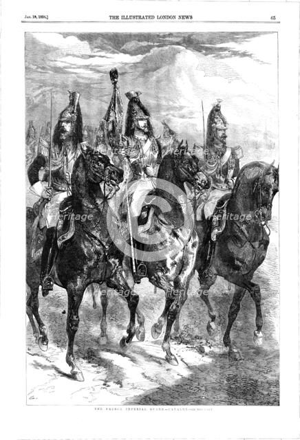 The French Imperial Guard - Cavalry, 1856.  Creator: Henry Duff Linton.
