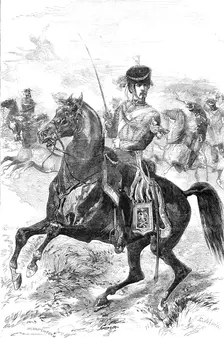 The French Imperial Guard - Horse Artillery, 1856. Creator: Edmund Morin