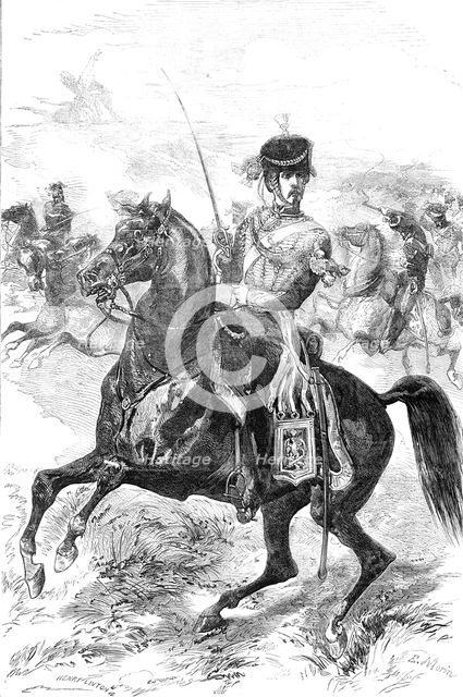 The French Imperial Guard - Horse Artillery, 1856.  Creator: Edmund Morin.