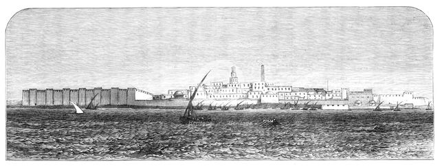 The French in Tunis: the town of Sfax, from the anchorage, 1881. Creator: Unknown.
