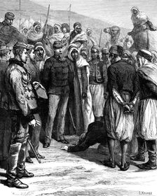 The French in Tunis: a military sentence of death, 1881. Creator: William James Palmer