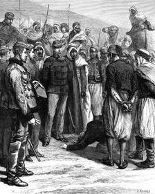 The French in Tunis: a military sentence of death, 1881. Creator: William James Palmer