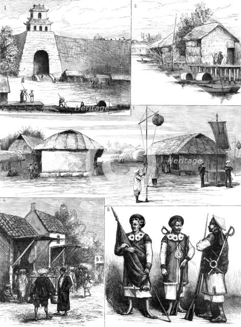 The French in Cochin China: sketches of Hue, 1883. Creator: Unknown.