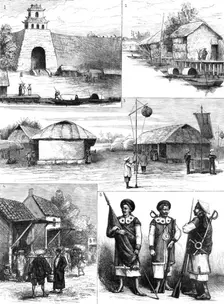 The French in Cochin China: sketches of Hue, 1883. Creator: Unknown