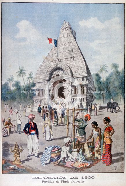 The French India pavilion at the Universal Exhibition of 1900, Paris, 1900. Artist: Unknown