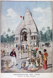 The French India pavilion at the Universal Exhibition of 1900, Paris, 1900