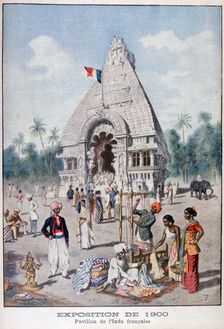 The French India pavilion at the Universal Exhibition of 1900, Paris, 1900