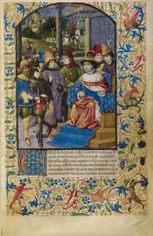 The French King at Court, about 1460-1470. Creator: Unknown