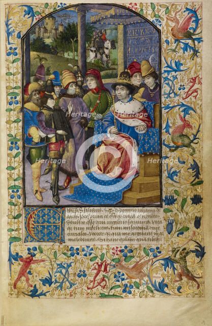 The French King at Court, about 1460-1470. Creator: Unknown.