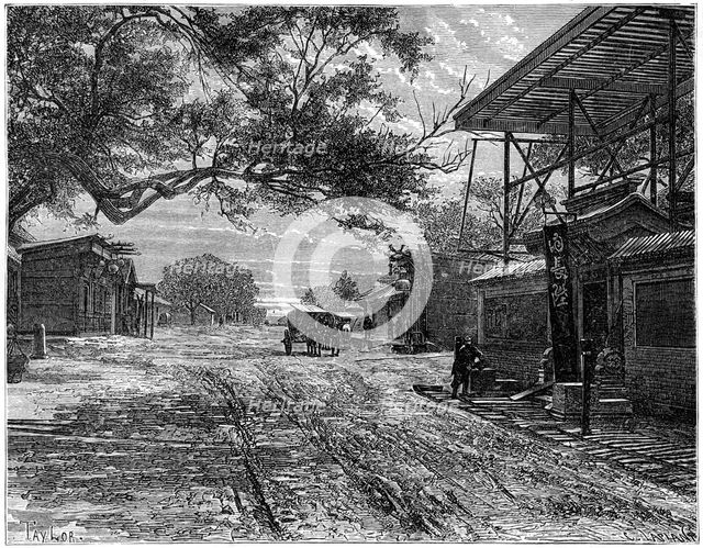 The French Legation, Peking, China, late 19th century. Artist: C Laplante