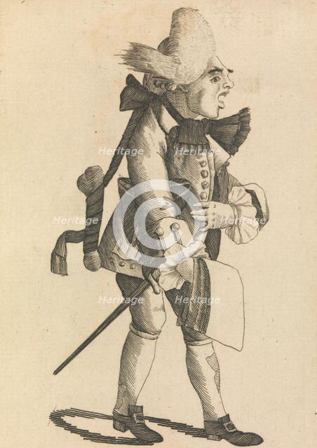 The French Marrow-bone Singer, October 1, 1771. Creator: Matthew Darly.