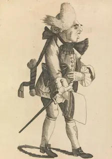 The French Marrow-bone Singer, October 1, 1771. Creator: Matthew Darly