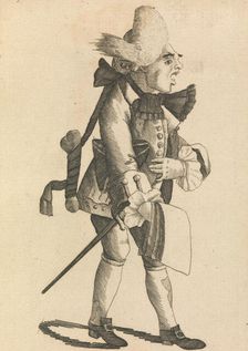 The French Marrow-bone Singer, October 1, 1771. Creator: Matthew Darly