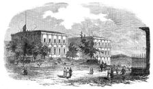 The French Military Barracks, outside Pera, 1854. Creator: Unknown